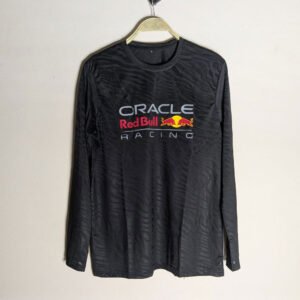 Home red bull black & white jacquard full sleeve t shirt