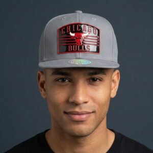 chicago bulls grey tech patch snapback