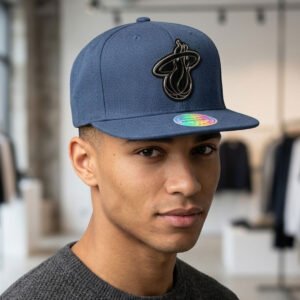 miami heat navy blue snapback