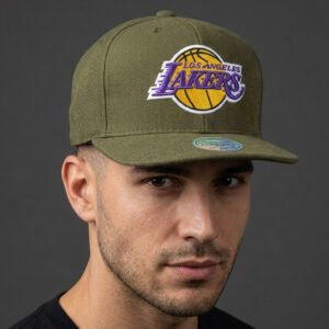los angeles lakers olive green snapback