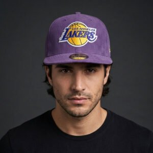 los angeles lakers purple corduroy snapback