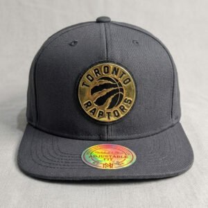 toronto raptors nba snapback hat – charcoal dark grey